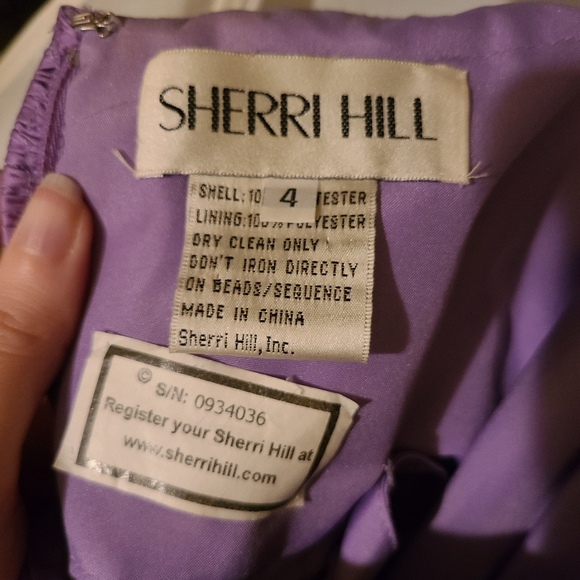 Sherri Hill Starburst Prom Dress - Lilac, US4 - Picture 4 of 4